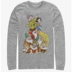 Best Pirce 🌟 Disney Snow White Squad Dwarf Stack Long-Sleeve T-Shirt ⌛