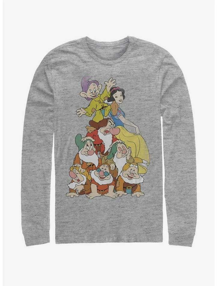 Best Pirce 🌟 Disney Snow White Squad Dwarf Stack Long-Sleeve T-Shirt ⌛