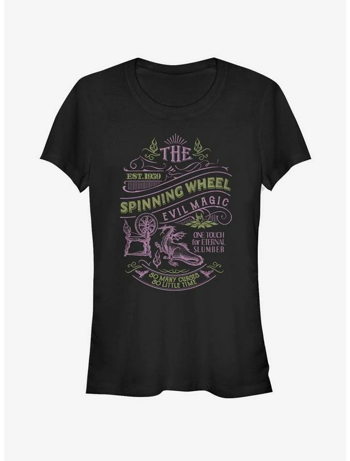 Best deal ๐ฅฐ Disney Villains Maleficent Spinning Wheel ๐ง Girls T-Shirt ๐ฏ