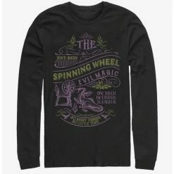 Best deal 💯 Disney Villains Maleficent Spinning Wheel Long-Sleeve T-Shirt ❤️