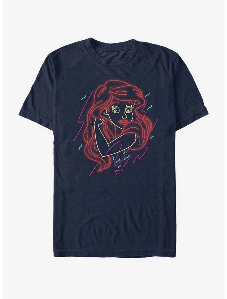 Cheap ๐ฅ Disney The Little Mermaid Phosphorescent Beach T-Shirt โจ