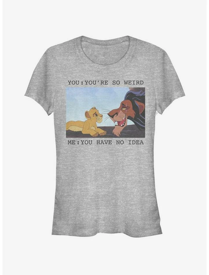 Budget ๐ฅ Disney The Lion King So Weird ๐ง Girls T-Shirt ๐