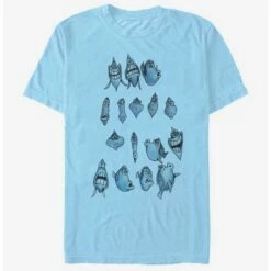 Promo ⌛ Disney Pixar Finding Nemo Dory Faces T-Shirt 🛒