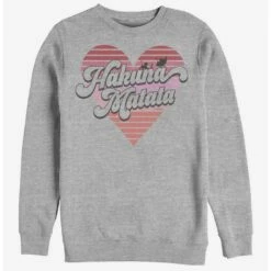 Best Pirce ❤️ Disney The Lion King Hakuna Heart Crew Sweatshirt 👍