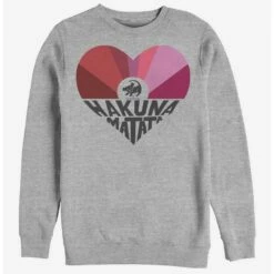 Best Pirce 🥰 Disney The Lion King Hakuna Rainbow Crew Sweatshirt 💯