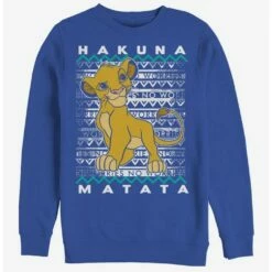 Best Sale 👏 Disney The Lion King Hakuna Simba Crew Sweatshirt ✨