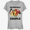 Coupon 🔔 Disney Pixar The Incredibles Incredible Couple 👧 Girls T-Shirt 😍