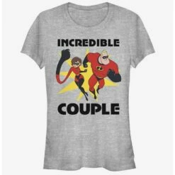 Coupon 🔔 Disney Pixar The Incredibles Incredible Couple 👧 Girls T-Shirt 😍