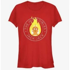 Flash Sale 👍 Disney Pixar The Incredibles Jack Jack Emblem 👧 Girls T-Shirt ⭐
