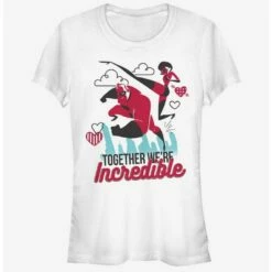 Best Pirce 🛒 Disney Pixar The Incredibles Together Incredible 👧 Girls T-Shirt ⭐