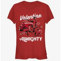 Best Pirce 💯 Disney Pixar The Incredibles Valentine Almighty 👧 Girls T-Shirt ❤️