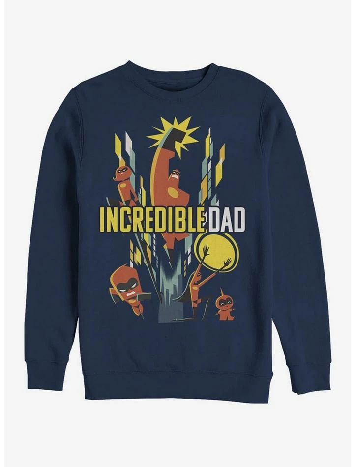 Deals ❤️ Disney Pixar The Incredibles Dad Family Crew Sweatshirt 🎉