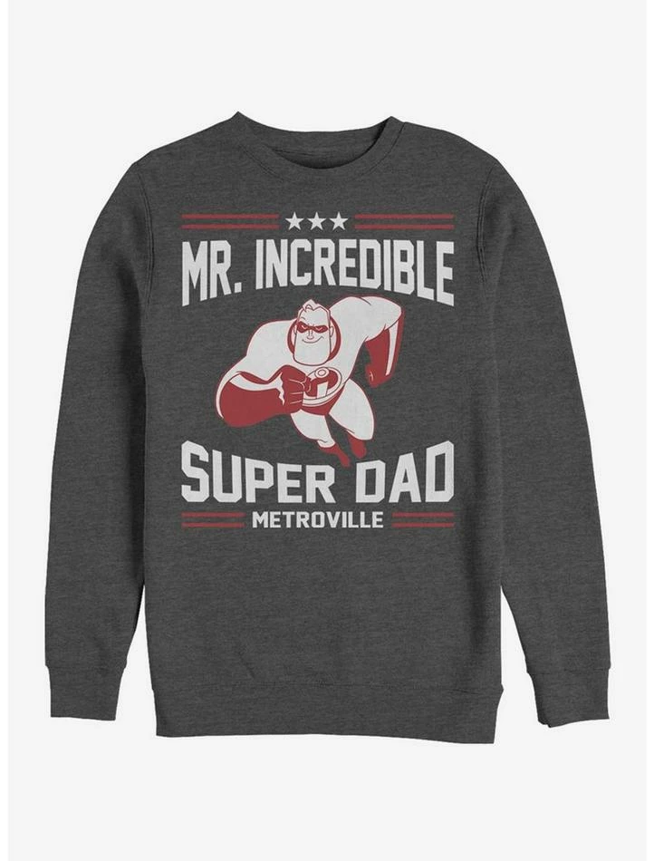 Cheap ๐ฅฐ Disney Pixar The Incredibles Sporty Super Dad Crew Sweatshirt ๐ฅฐ