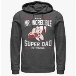 Best Sale 👏 Disney Pixar The Incredibles Sporty Super Dad Hoodie ❤️