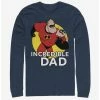 Promo 😀 Disney Pixar The Incredibles Best Father Long-Sleeve T-Shirt 🤩