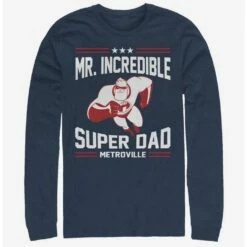 Deals ❤️ Disney Pixar The Incredibles Sporty Super Dad Long-Sleeve T-Shirt ❤️
