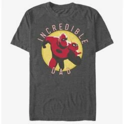 Promo 🔔 Disney Pixar The Incredibles Incredible Dad Circle T-Shirt ❤️