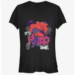Brand new 😀 Disney Big Hero 6 Hero Time Baymax 👧 Girls T-Shirt 😉