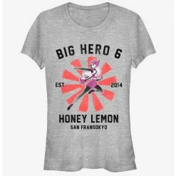 Outlet ✔️ Disney Big Hero 6 Honey Lemon Collegiate 👧 Girls T-Shirt 🥰