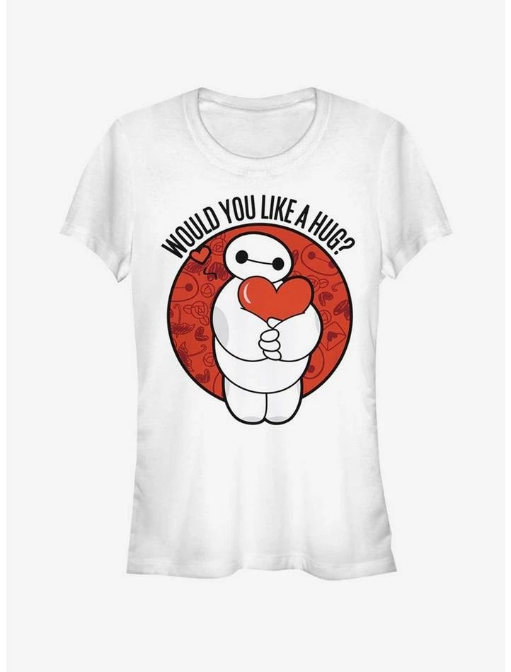 New ๐ Disney Big Hero 6 Like A Hug ๐ง Girls T-Shirt ๐ฅฐ