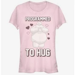 Wholesale 🛒 Disney Big Hero 6 Programmed To Hug 👧 Girls T-Shirt 💯