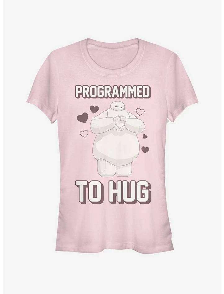 Wholesale 🛒 Disney Big Hero 6 Programmed To Hug 👧 Girls T-Shirt 💯