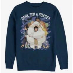 Hot Sale ⭐ Disney Big Hero 6 Scare Baymax Crew Sweatshirt 😀