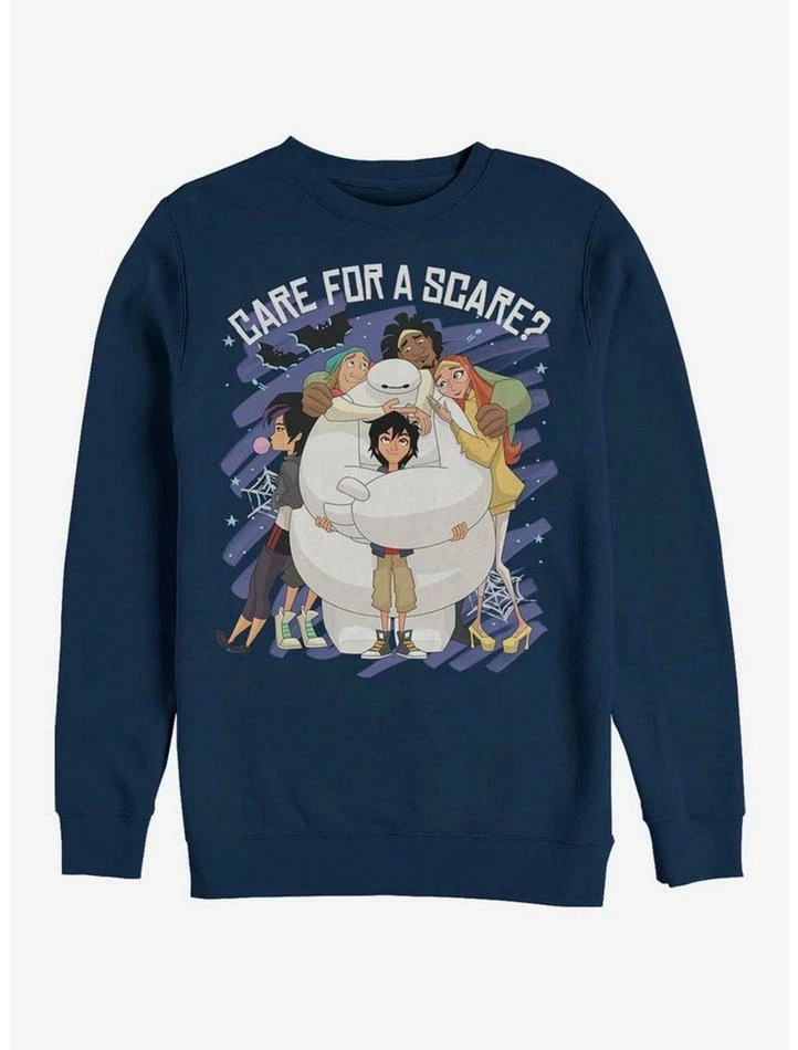 Hot Sale ⭐ Disney Big Hero 6 Scare Baymax Crew Sweatshirt 😀