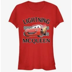 Deals 🎁 Disney Pixar Cars Lightning McQueen 👧 Girls T-Shirt ⭐