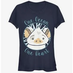 New 😀 Disney Moana One Heart 👧 Girls T-Shirt ✔️