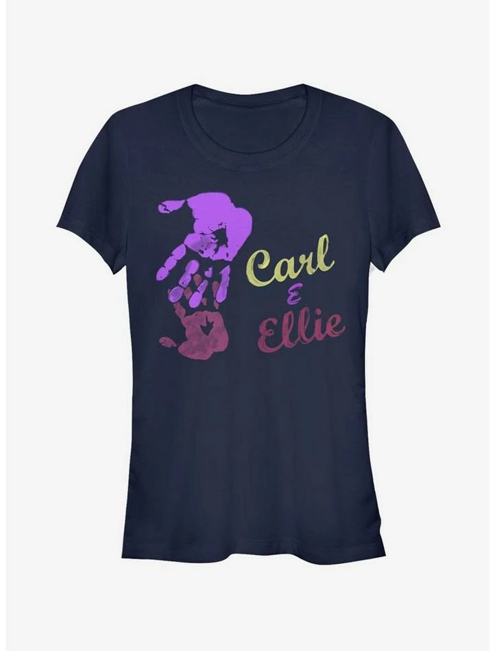 Brand new 🔔 Disney Pixar Up Handprints Of Love 👧 Girls T-Shirt 💯