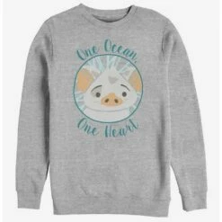Promo 😍 Disney Moana One Heart Crew Sweatshirt 🌟