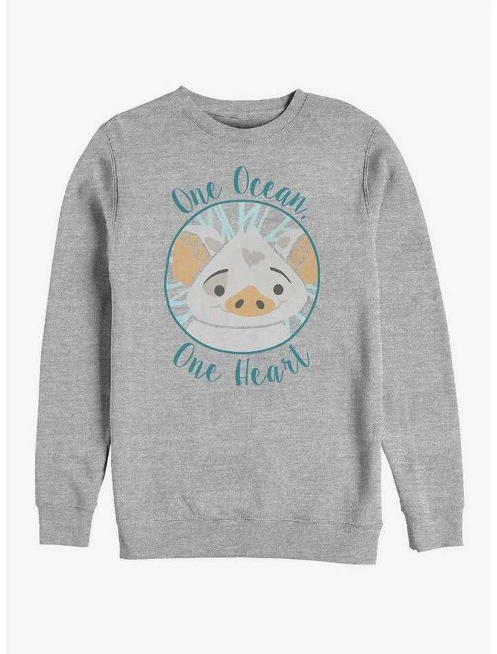 Promo 😍 Disney Moana One Heart Crew Sweatshirt 🌟