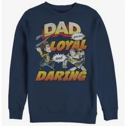 Hot Sale ❤️ Disney Pixar Toy Story Loyal And Daring Crew Sweatshirt 🛒