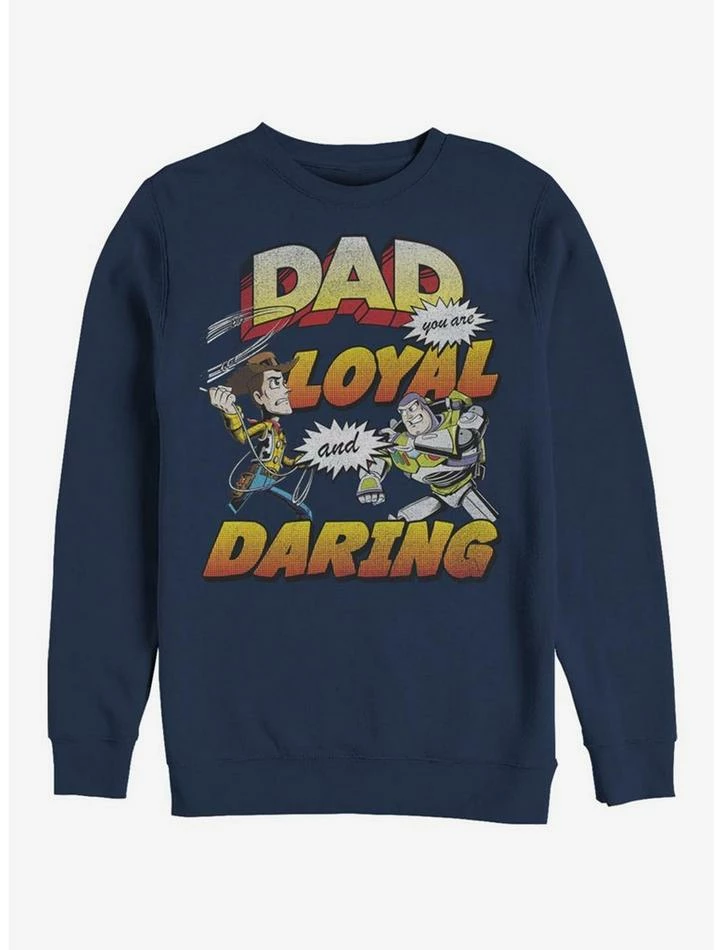 Hot Sale ❤️ Disney Pixar Toy Story Loyal And Daring Crew Sweatshirt 🛒