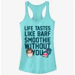 New 💯 Disney Wreck-It Ralph Barf Smoothie 👧 Girls Tank 🎉