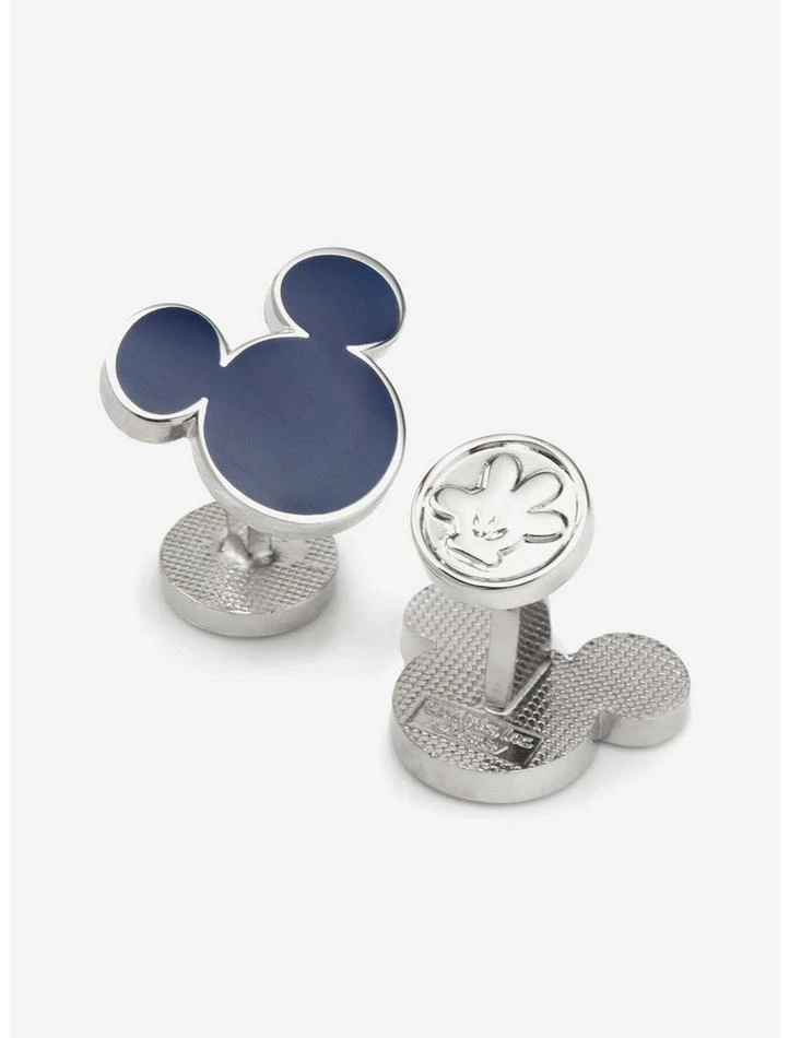 Wholesale ๐งจ Disney Mickey Mouse Silhouette Blue Cufflinks ๐