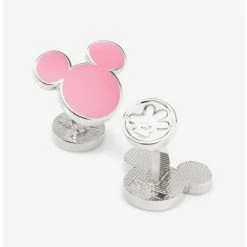 New 🧨 Disney Mickey Mouse Silhouette Pink Cufflinks 😍