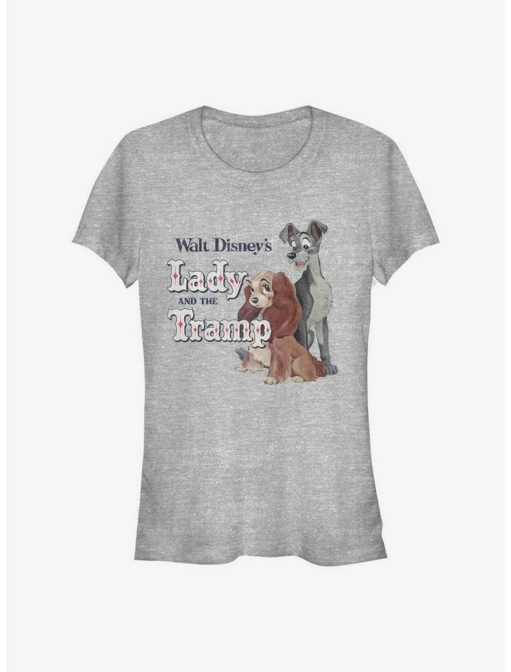 Best Sale โจ Disney Lady And The Tramp Movie Title ๐ง Girls T-Shirt ๐งจ