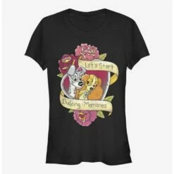 Hot Sale 😉 Disney Lady And The Tramp Lady Tramp Tatoo 👧 Girls T-Shirt 🧨