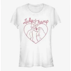 Flash Sale 💯 Disney Lady And The Tramp Love Pups 👧 Girls T-Shirt 🌟