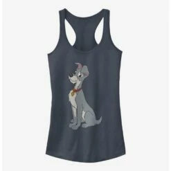 Cheapest ⌛ Disney Lady And The Tramp Tramp Vintage 👧 Girls Tank 🔥