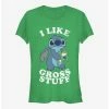 Best deal 🎁 Disney Lilo & Stitch I Like Gross Stuff Stitch 👧 Girls T-Shirt 🌟