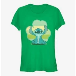 Best Pirce 🔔 Disney Lilo & Stitch Lucky Stitch 👧 Girls T-Shirt 😀