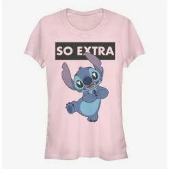 Promo 🛒 Disney Lilo & Stitch So Extra 👧 Girls T-Shirt 😍