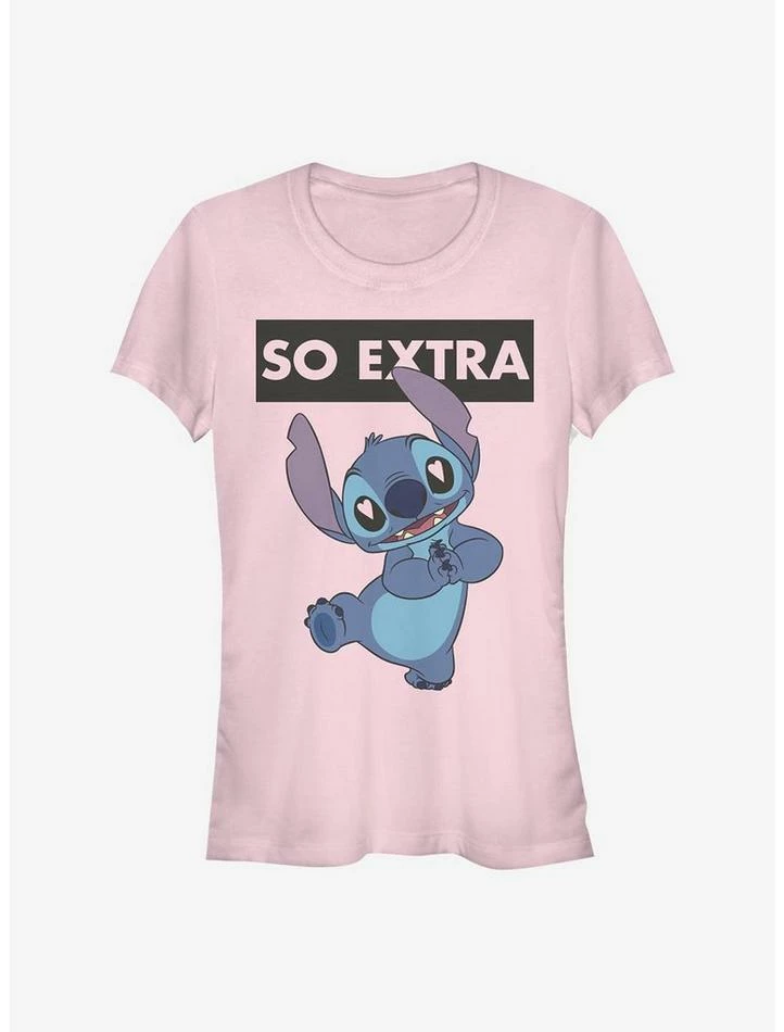Promo 🛒 Disney Lilo & Stitch So Extra 👧 Girls T-Shirt 😍