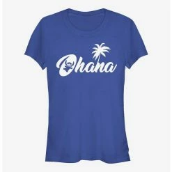 New 😉 Disney Lilo & Stitch Sillhouette Ohana 👧 Girls T-Shirt 😀