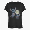 Best Pirce 😍 Disney Lilo & Stitch Three Stitch Moon 👧 Girls T-Shirt 🤩