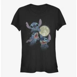 Best Pirce 😍 Disney Lilo & Stitch Three Stitch Moon 👧 Girls T-Shirt 🤩