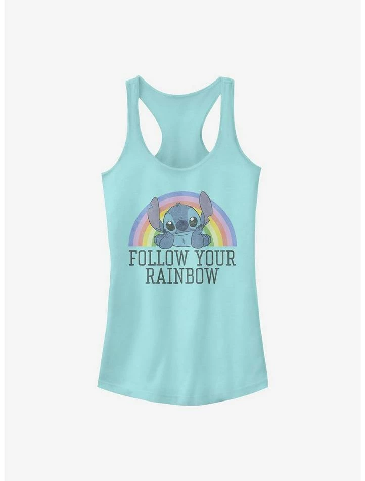 Buy 💯 Disney Lilo & Stitch Rainbow 👧 Girls Tank 🎁